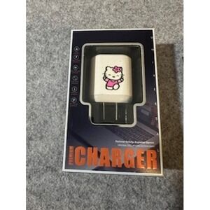 Sanrio Hello Kitty USB Wall‎ Charger White Dance Travel Adapter Block